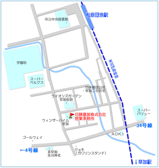 ��������������Ђ̉c�Ǝ������ւ̒n�}�ł�